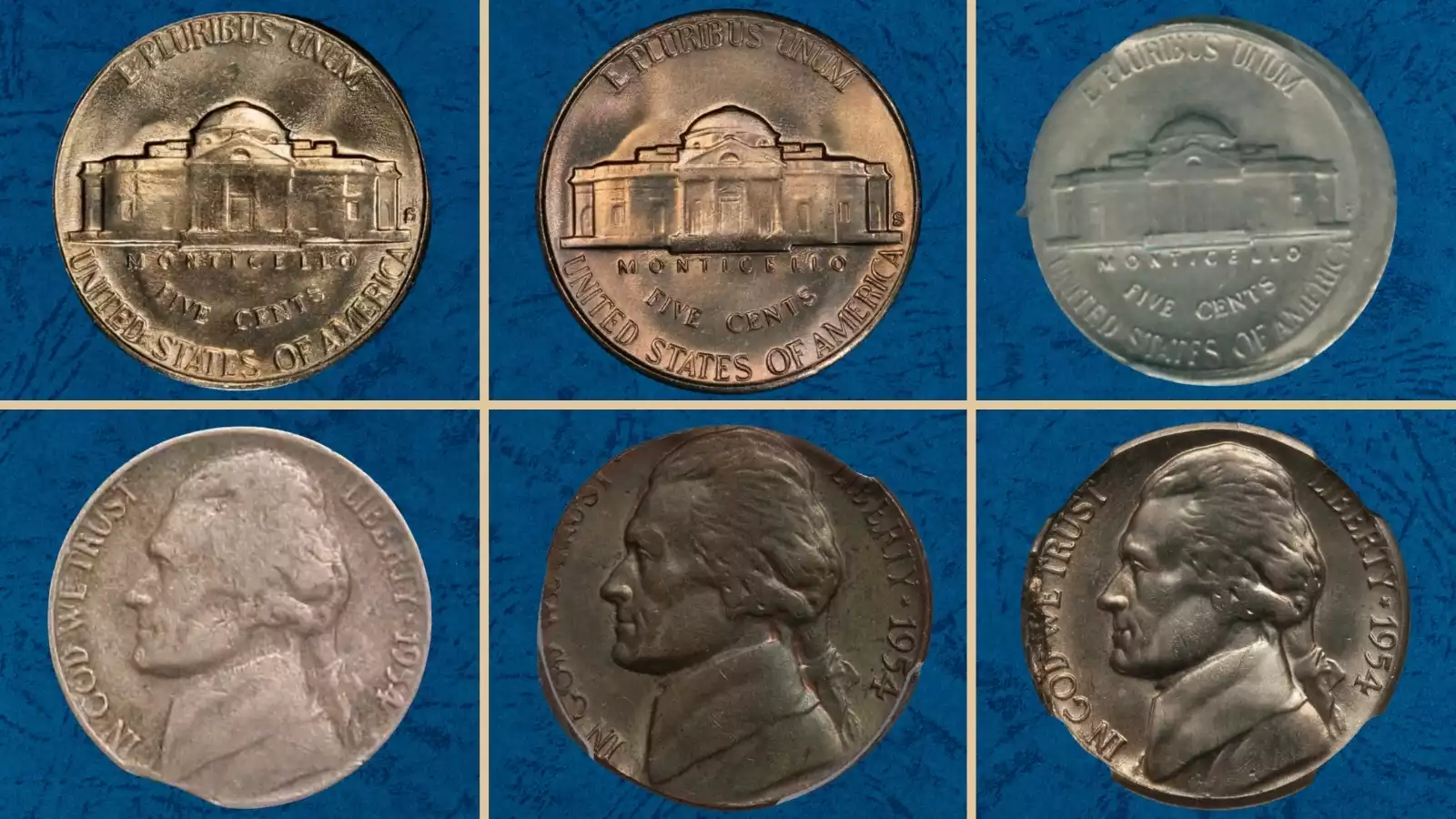 品切れ 1954 Nickel Error List with Pictures (Worth Money!)